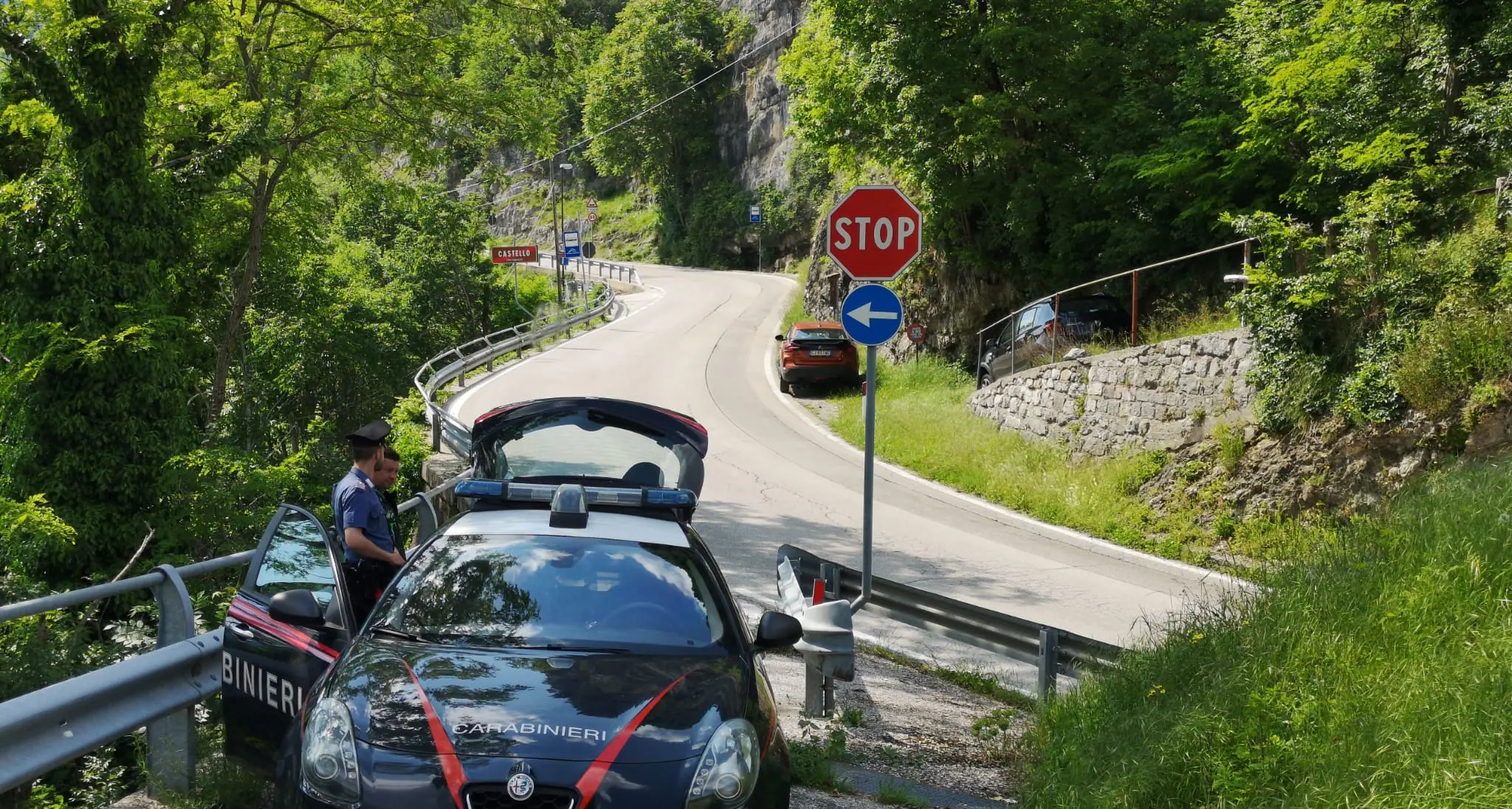 Si schianta con la moto a Terragnolo, morto centauro di 42 anni