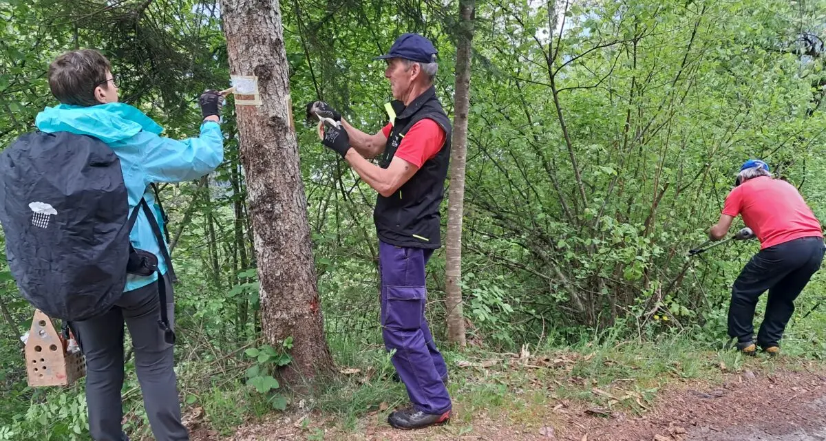 Segnaletica di montagna, volontari Sat in azione sulla Paganella