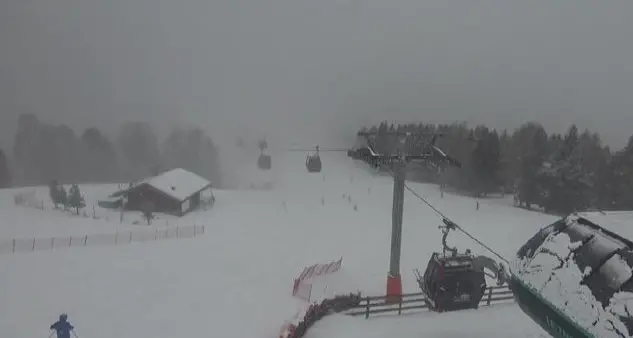 Nevica in quota in Trentino, poi due giorni di sole