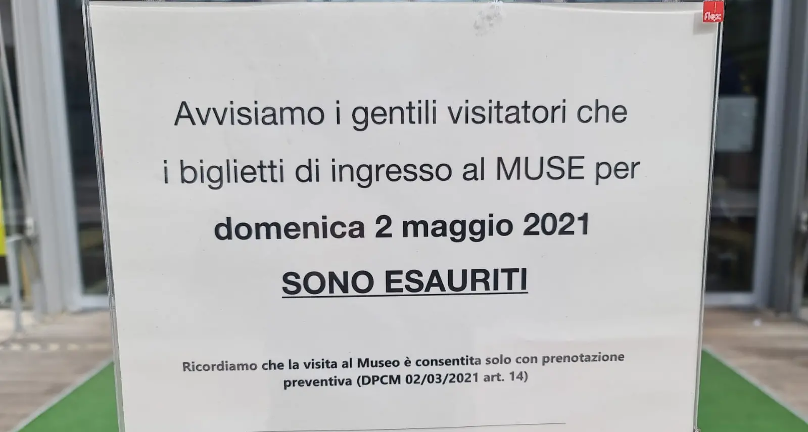 Trento, successo per i musei a ingresso gratuito: cartello di “tutto esaurito” al Muse