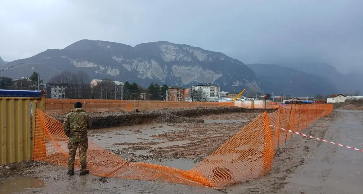 Trento, residuati bellici rinvenuti durante gli scavi del bypass ferroviario