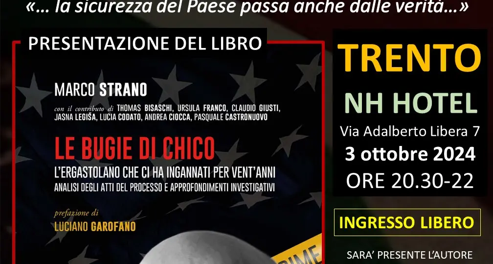A Trento il libro sulle “bugie di Chico Forti”