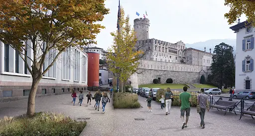 Trento: sarà effettuato in estate il rifacimento delle pertinenze davanti alle scuole Sanzio