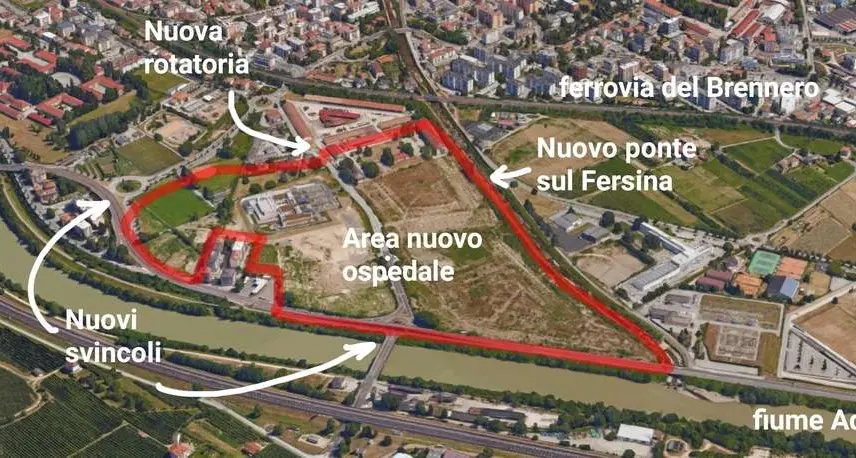 Nuovo polo sanitario di Trento, presentate otto candidature