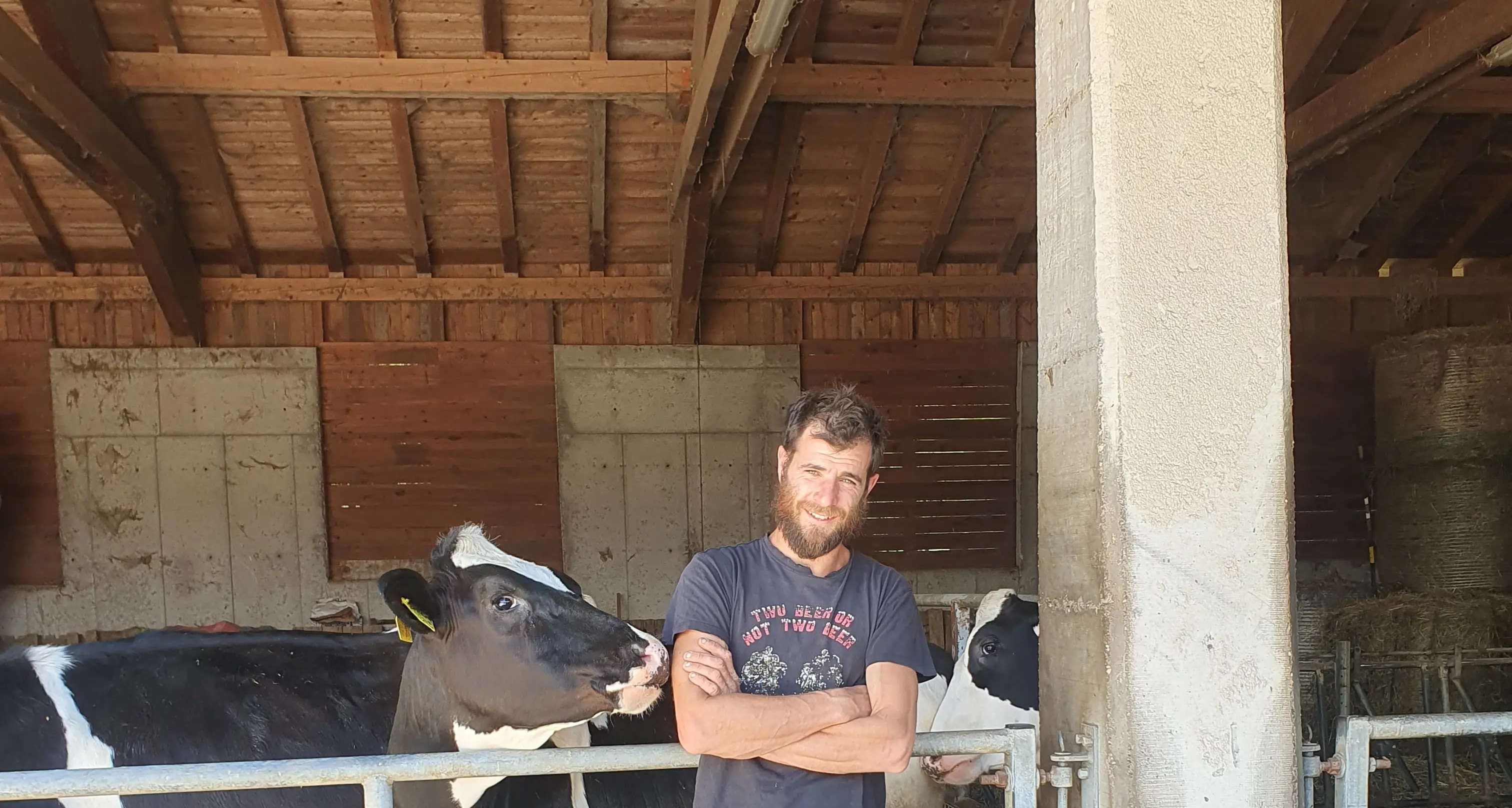 Francesco Pret, da autista ad agricoltore: a Smarano la sua “nuova vita\" tra frutteti e stalla