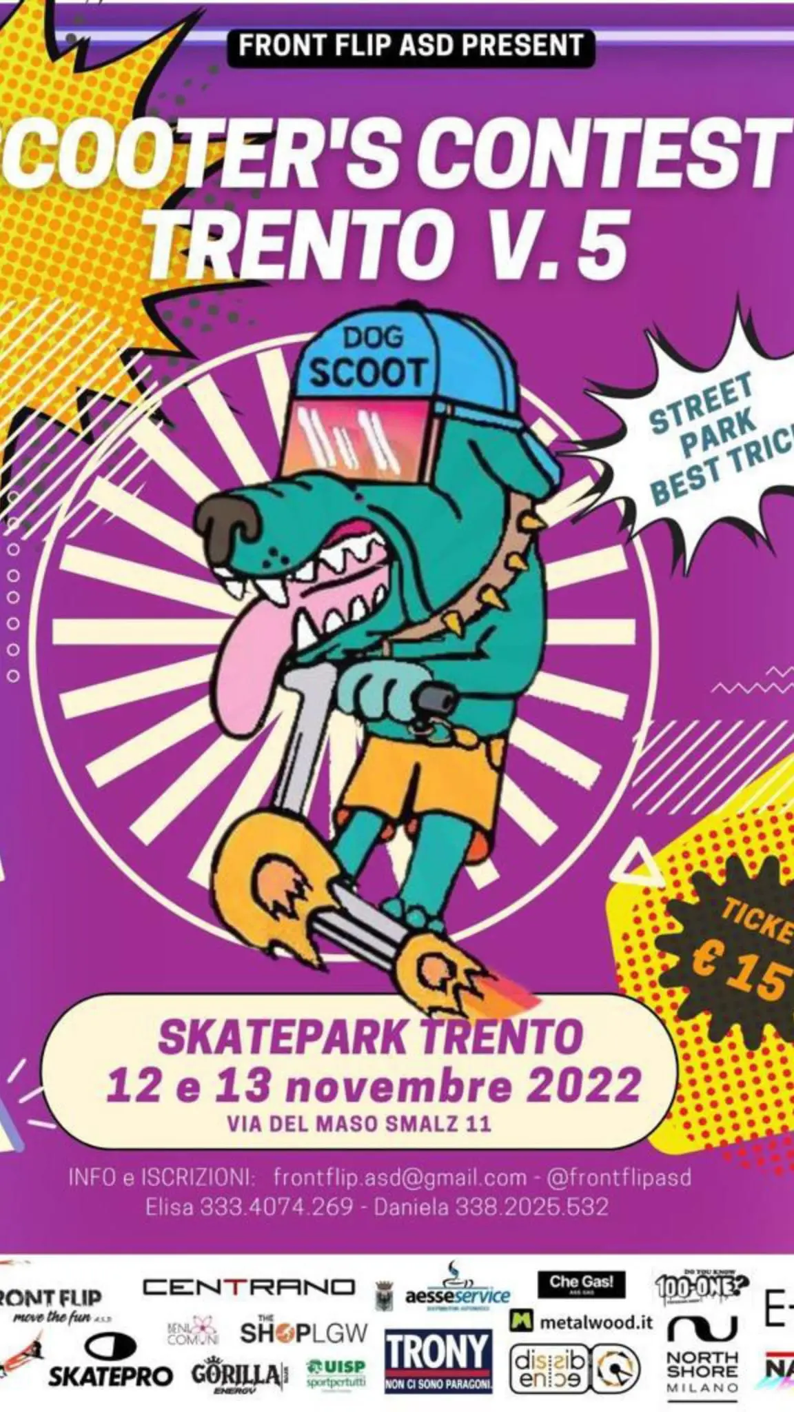 A Maso Smalz va in scena lo Scooter’s contest Trento: esibizioni di skate