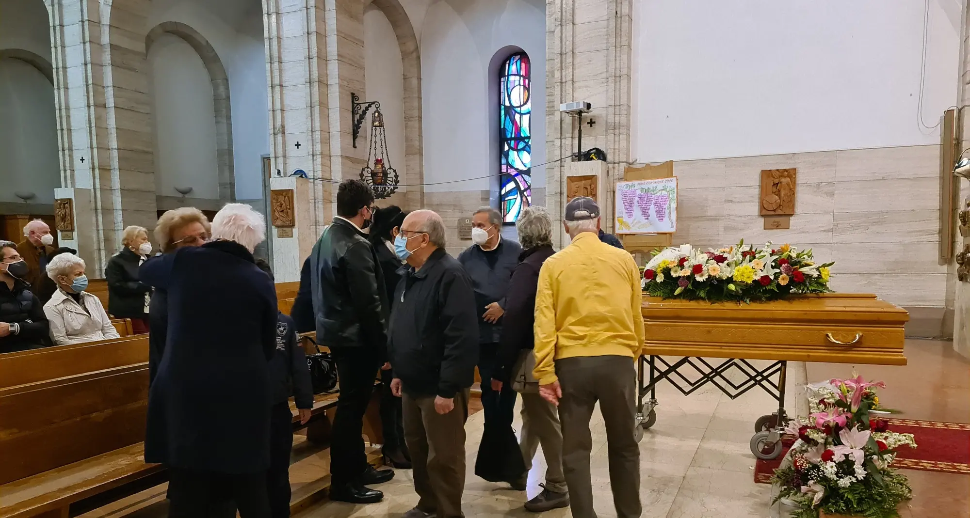 Trento, l'addio commosso a Mario Mazzoleni