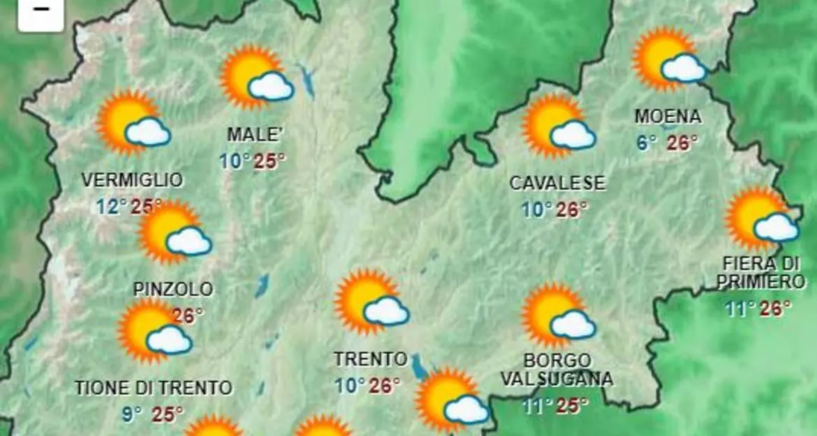 Ottobre, non si placa il caldo record: temperature anomale soprattutto nelle quote medio-alte