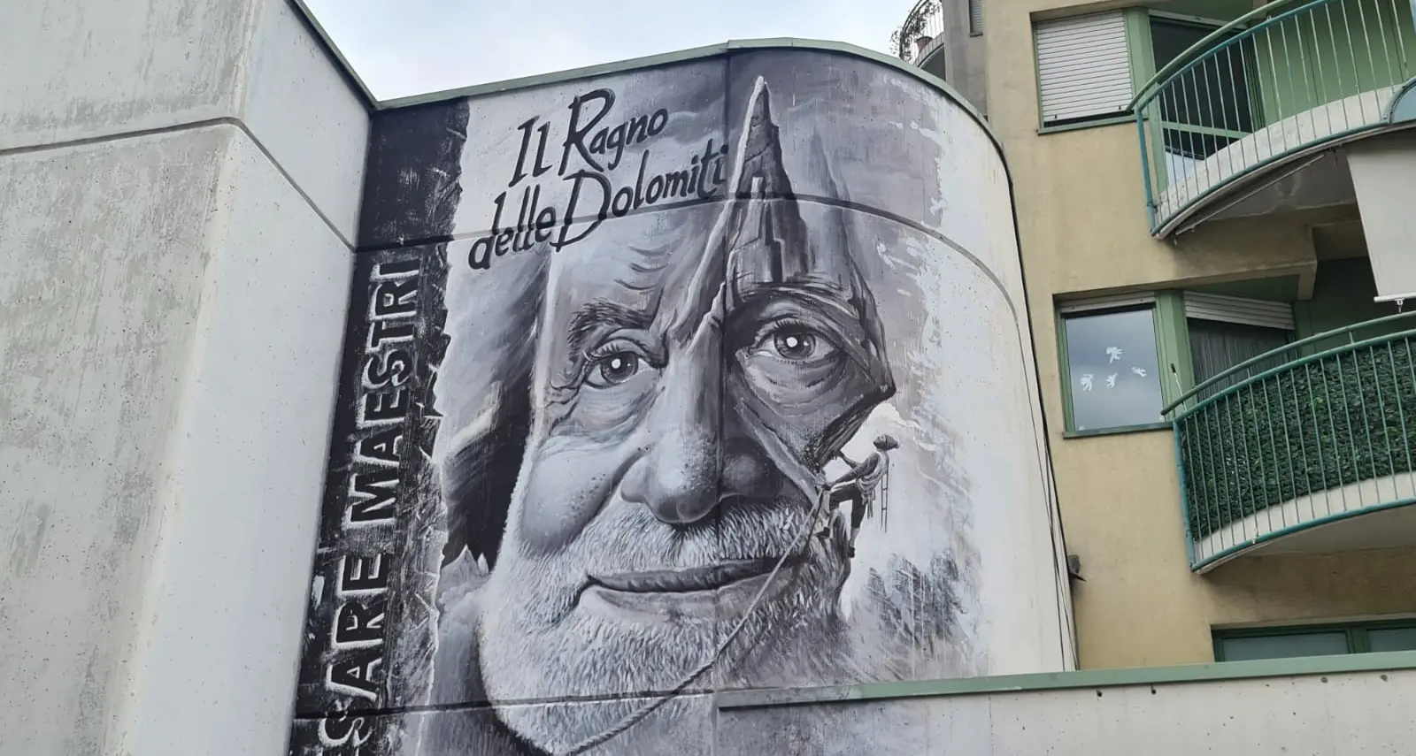 Cesare Maestri, un murale in San Giuseppe, il “suo rione”