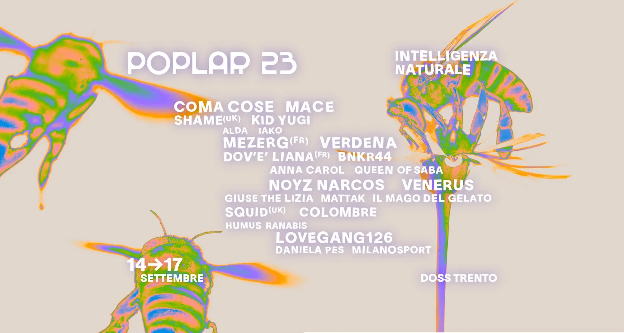 Poplar, dal 14 al 17 settembre tre giorni di musica e incontri