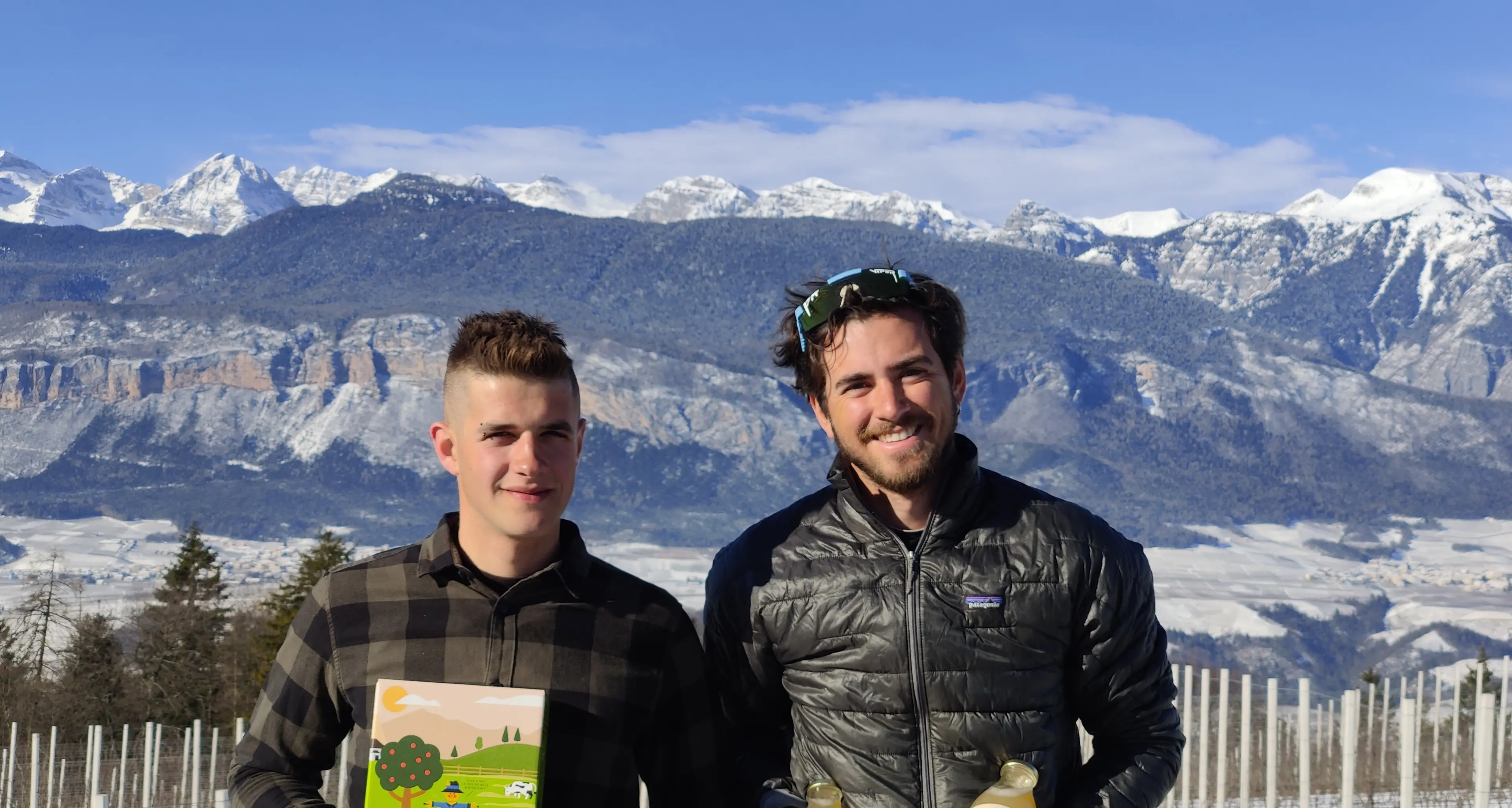 Elia e Matteo, due amici ora soci che puntano su mele e biologico in val di Non con “EL Mat”
