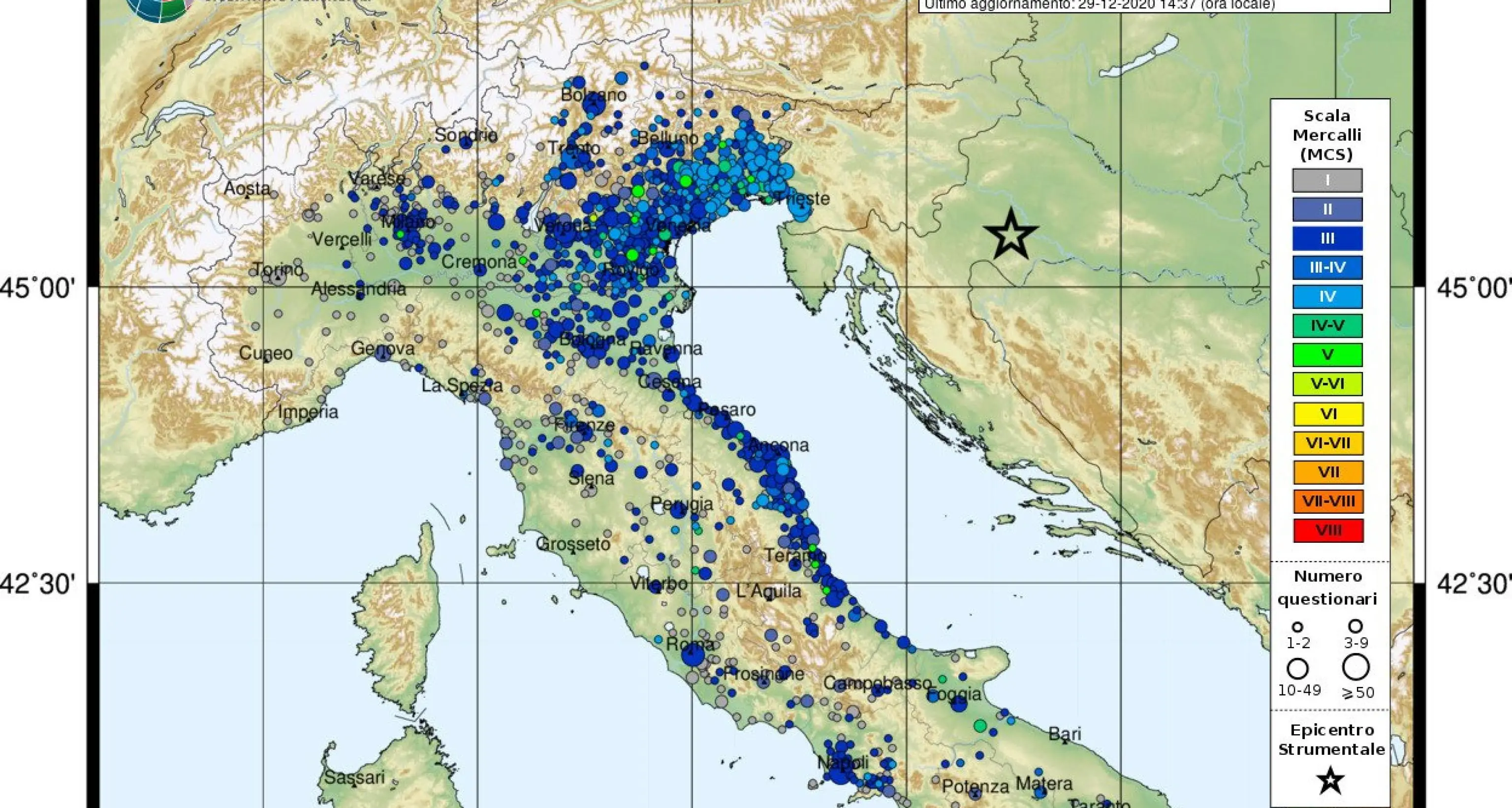 Nuova scossa di terremoto sentita in Trentino