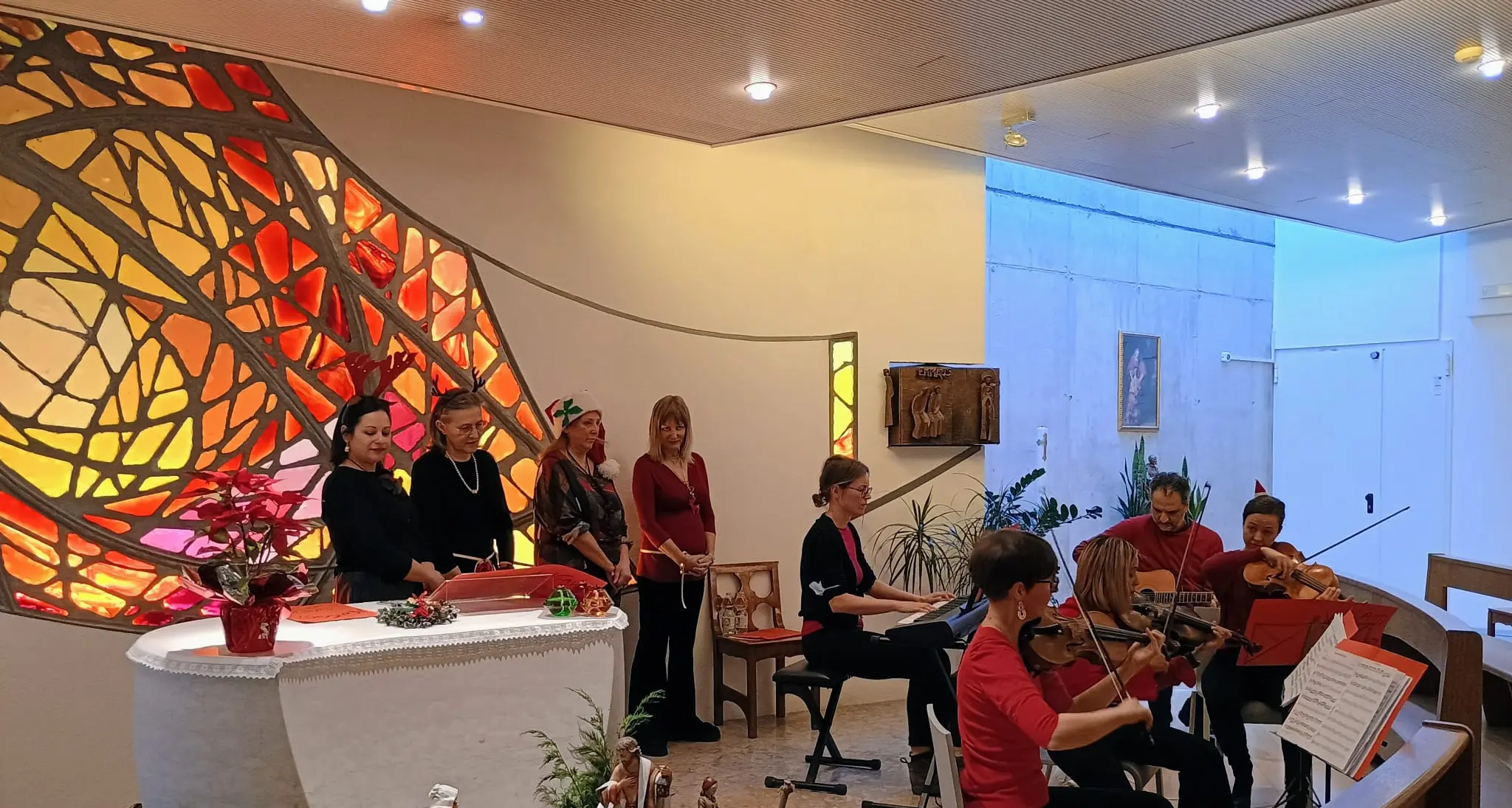 Al Santa Chiara il piccolo “concerto di Natale” degli operatori sanitari