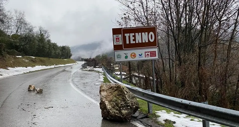 Viabilità, riaperta la strada fra Riva del Garda e Tenno