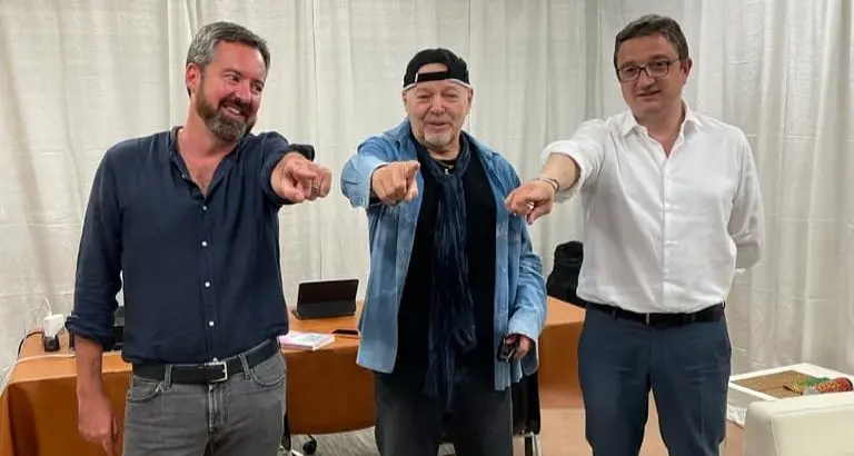 Ianeselli e Fugatti: foto ricordo con Vasco