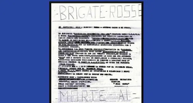 Lettere di minacce delle Nuove Brigate Rosse contro i candidati di Fratelli d’Italia