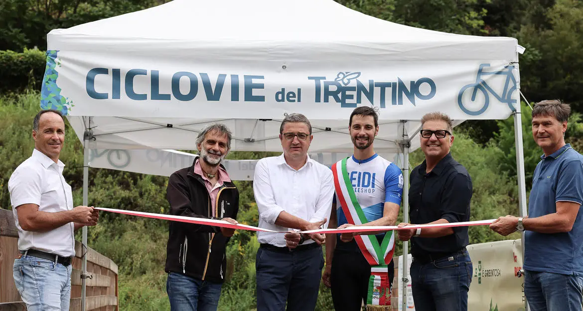 Inaugurato il tratto da Vezzano: la pista ciclopedonale Terlago-Padergnone è completa