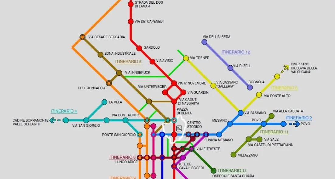 «Bicipolitana, zone 30 e metrò: ecco il nuovo Piano della mobilità di Trento»