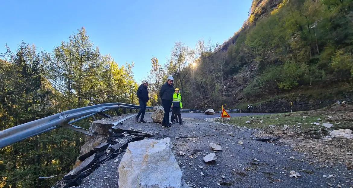 Statale 350 di Folgaria, Fugatti: “Puntiamo a riaprire per il ponte dell’8 dicembre”