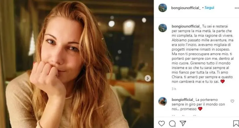 Delitto sul lago di Garda, le parole del fidanzato di Chiara: «Sei e resterai per sempre la mia metà»