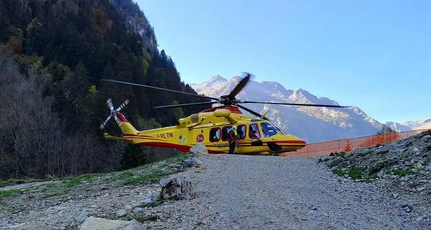 Boscaiolo travolto da una pianta in Val Daone, le sue condizioni sono gravi