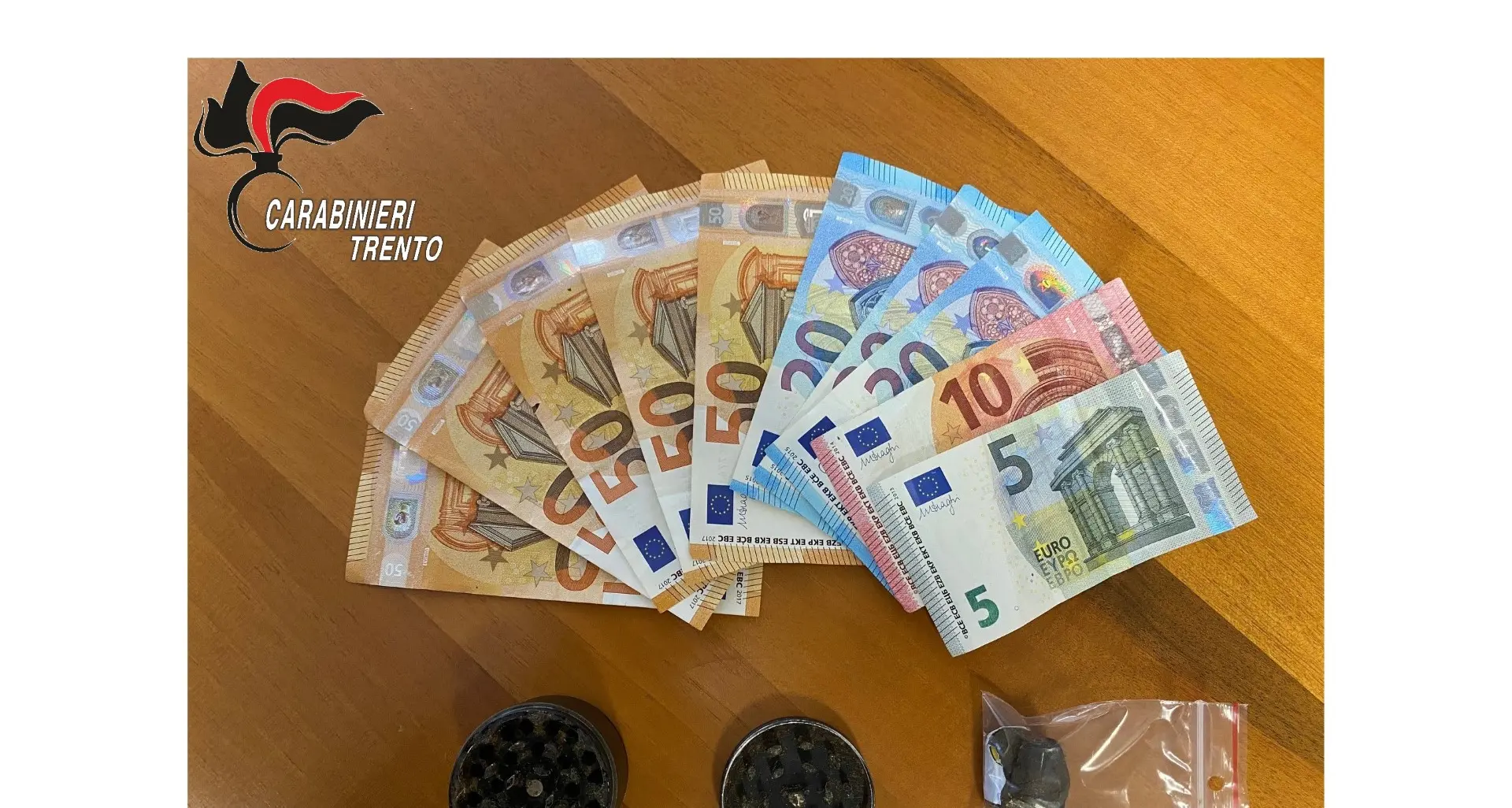 Controlli antidroga: denunciato un giovane per spaccio a Pergine