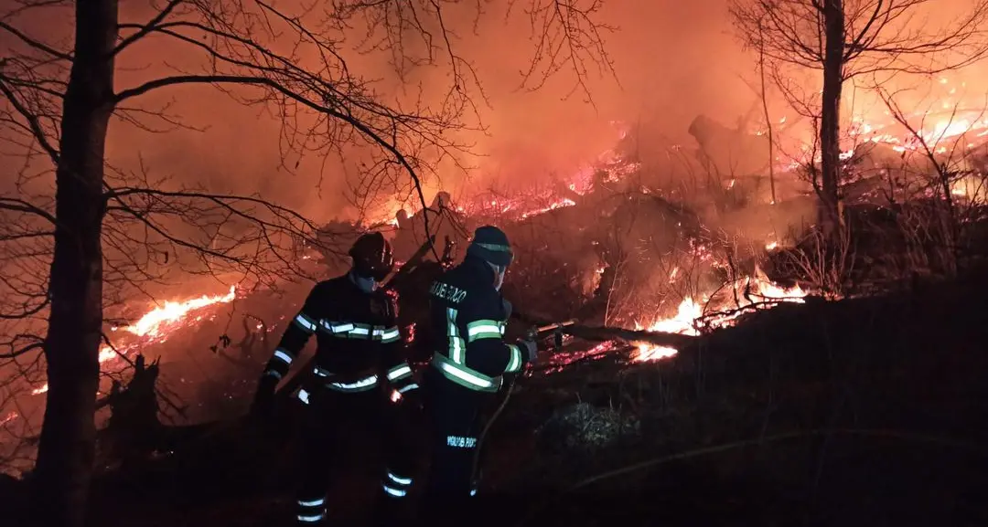 Incendio boschivo domato: il grazie arriva dal Comune di Levico