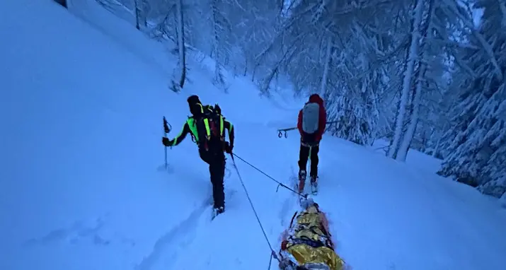 Panarotta: scialpinista infortunata, interviene il Soccorso Alpino